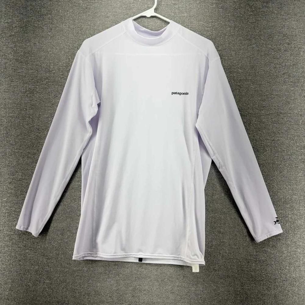 Patagonia Rash Guard Pullover Men Size XL Light Lilac Summer Beach